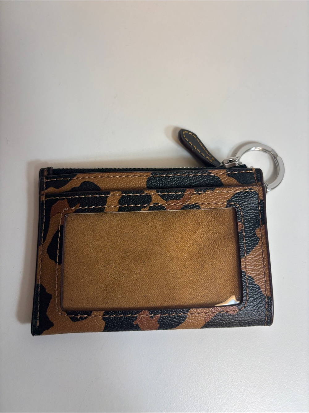 Coach leopard print wallet card case - Picture 2 of 2